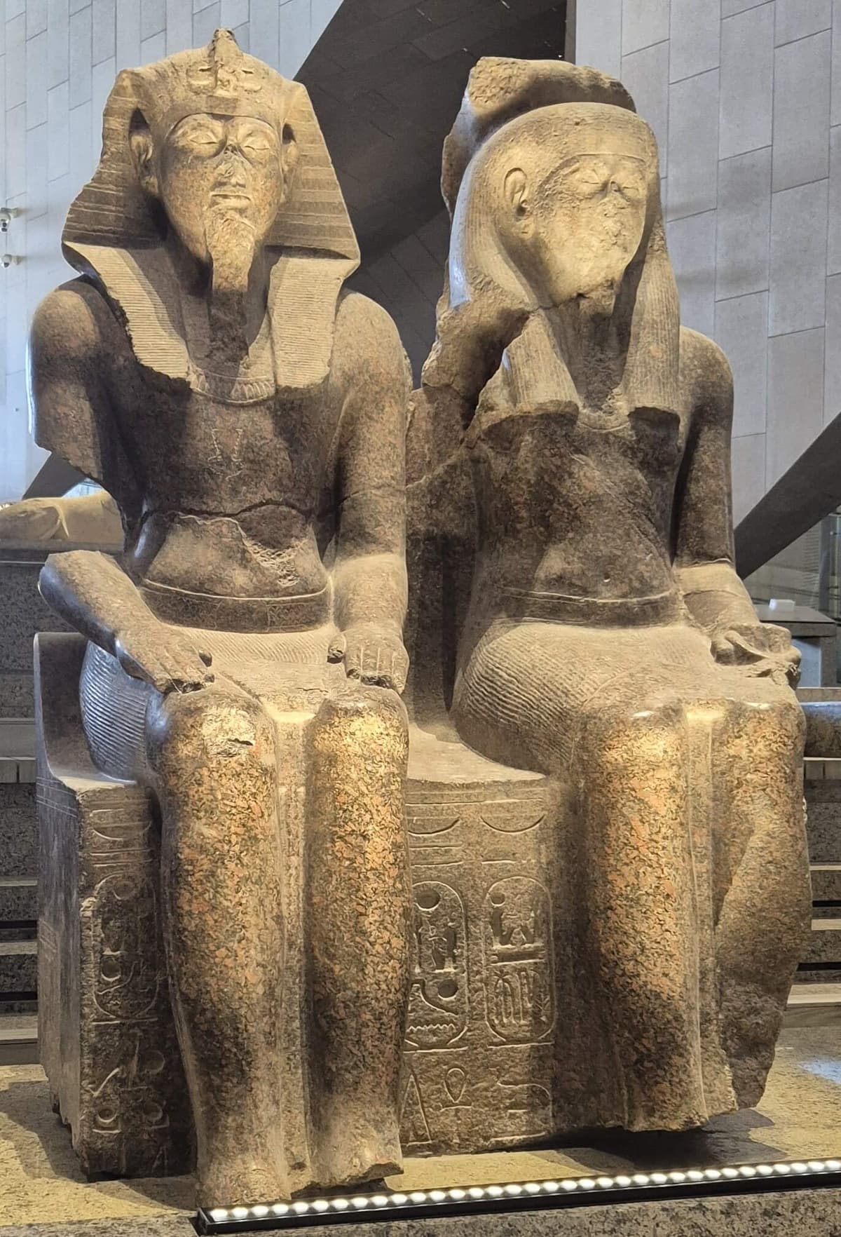 King Ramesses II with God Ptah-Tatenen