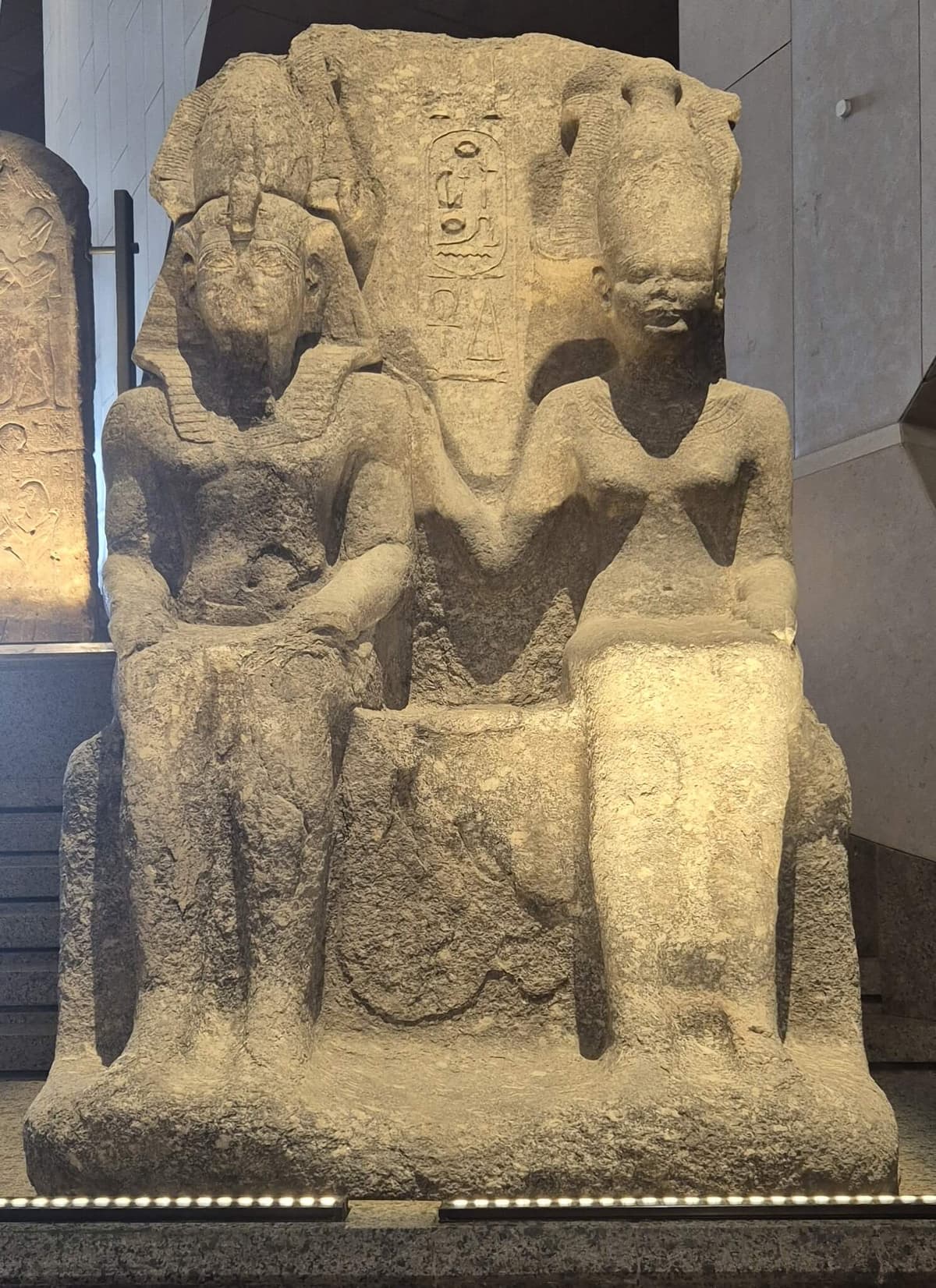 Statue of King Ramesses II & Goddess Anath