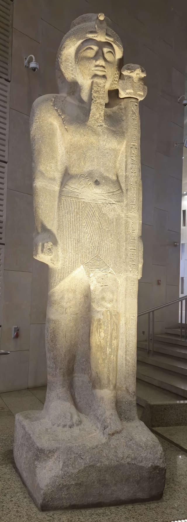 Egypt Ruler Rameses Iii Statue Grand Egyptian Museum | Statue of King Ramesses III as Standard Bearer